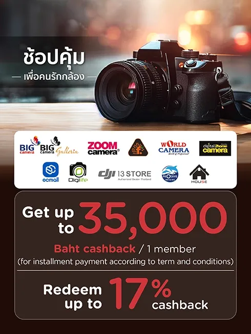 Promotion Camera merchant with KTC credit cards