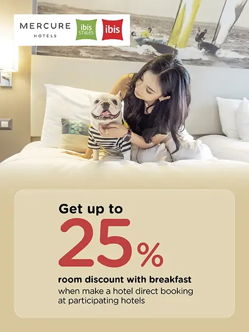 โปรโมชั่น ที่ โรงแรม Mercure, ibis and ibis STYLES Hotels กับบัตรเครดิต KTC โปรโมชั่น ที่ โรงแรม Mercure, ibis and ibis STYLES Hotels กับบัตรเครดิต KTC