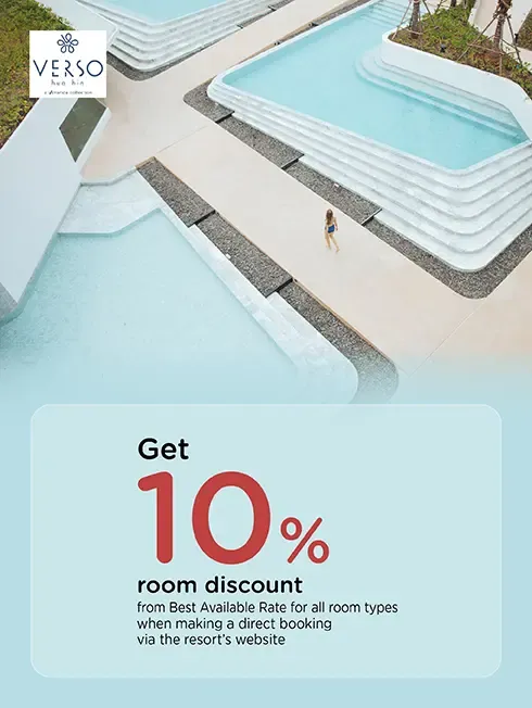 โปรโมชั่น รับส่วนลด 10% ที่ VERSO hua hin - a Veranda Collection | KTC โปรโมชั่น รับส่วนลด 10% ที่ VERSO hua hin - a Veranda Collection | KTC