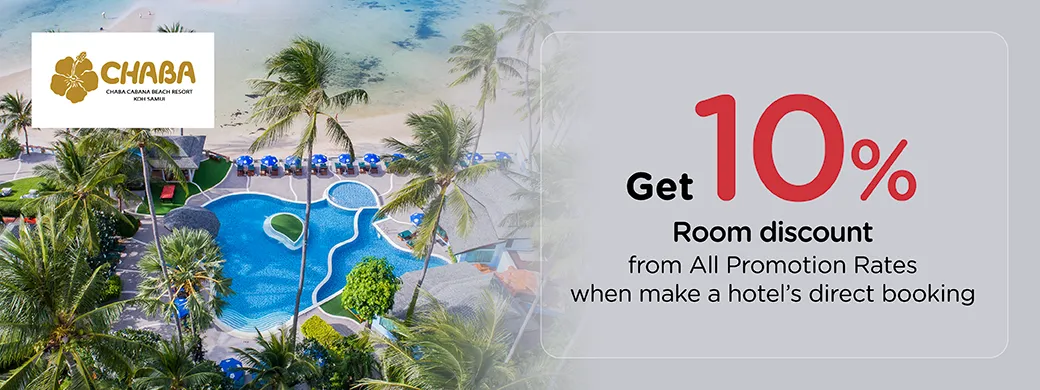 โปรโมชั่น ที่ Chaba Cabana Beach Resort Samui กับบัตรเครดิต KTC โปรโมชั่น ที่ Chaba Cabana Beach Resort Samui กับบัตรเครดิต KTC