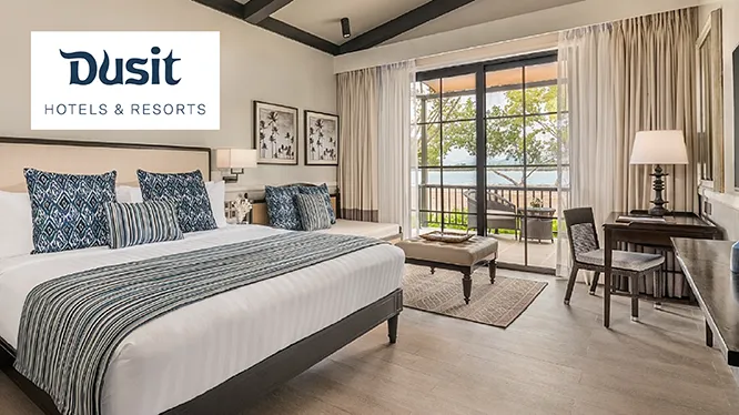 โปรโมชั่นห้องพักที่โรงแรมและรีสอร์ตในเครือดุสิต และโรงแรมอาศัย กับบัตรเครดิต KTC