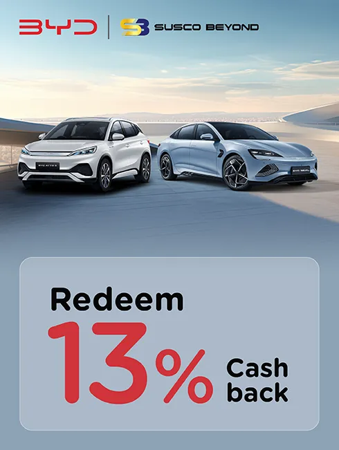 โปรโมชั่นออกรถใหม่ ที่ BYD SUSCO BEYOND กับบัตรเครดิต KTC