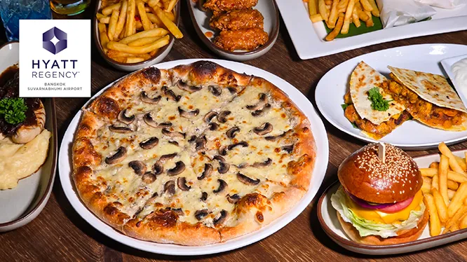 โปรโมชั่นห้องอาหาร โรงแรมไฮแอท รีเจนซี่ กรุงเทพฯ สุวรรณภูมิ แอร์พอร์ต (Hyatt Regency Bangkok Suvarnabhumi Airport) กับบัตรเครดิต KTC