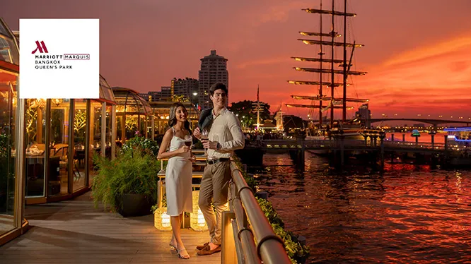 1-month Super Deal ที่ห้องอาหารโรงแรม Bangkok Marriott Marquis Queen’s Park กับบัตรเครดิต KTC ​