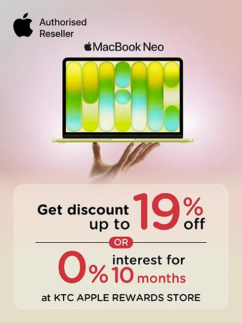 Enjoy Apple Products with KTC Credit Cards at KTC Apple Rewards Store
