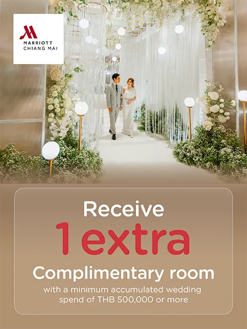 โปรโมชั่นแพ็กเกจแต่งงานโรงแรม Chiang Mai Marriott กับบัตรเครดิต KTC โปรโมชั่นแพ็กเกจแต่งงานโรงแรม Chiang Mai Marriott กับบัตรเครดิต KTC