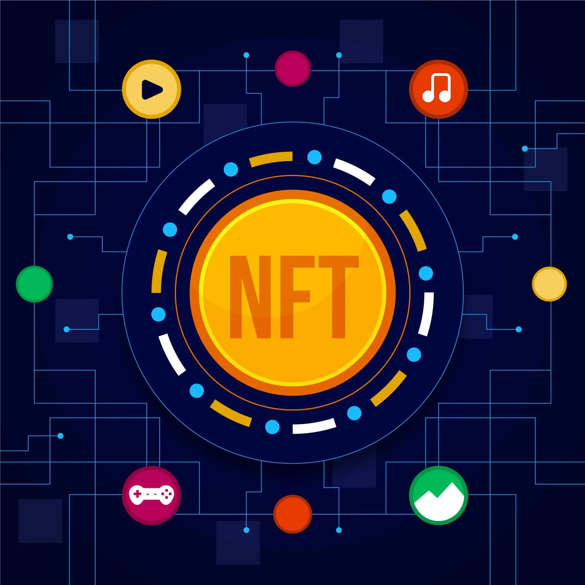 มุมมอง NFT เป็นวงกลม