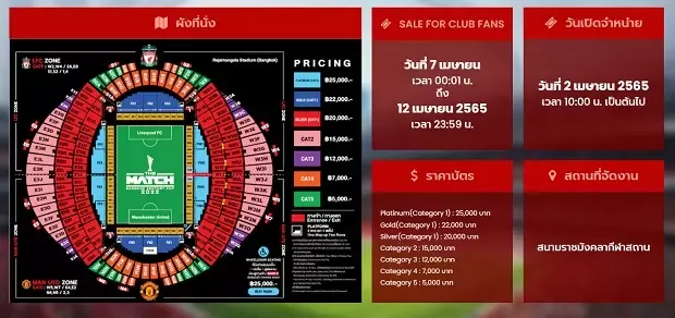 วิธีจองตั๋วไทยทิคเก็ตเมเจอร์