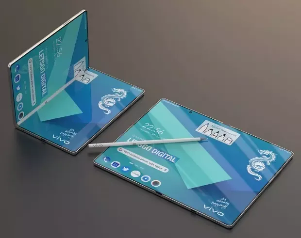 ภาพเรนเดอร์ Vivo X Fold