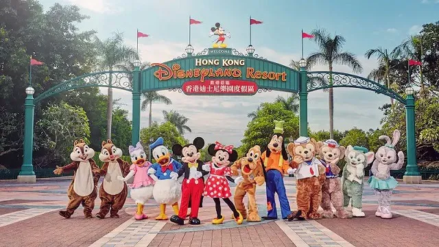 ตัวการ์ตูนใน Hong Kong Disneyland ตัวการ์ตูนใน Hong Kong Disneyland