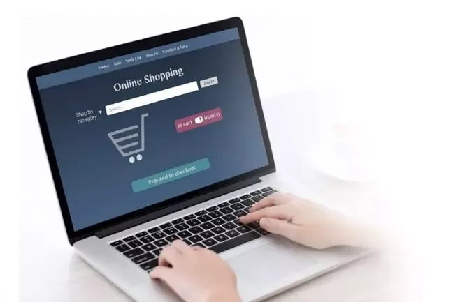 โน๊ตบุ้คกับหน้าเว็บไซต์ช้อปปิ้งออนไลน์ โน๊ตบุ้คกับหน้าเว็บไซต์ช้อปปิ้งออนไลน์