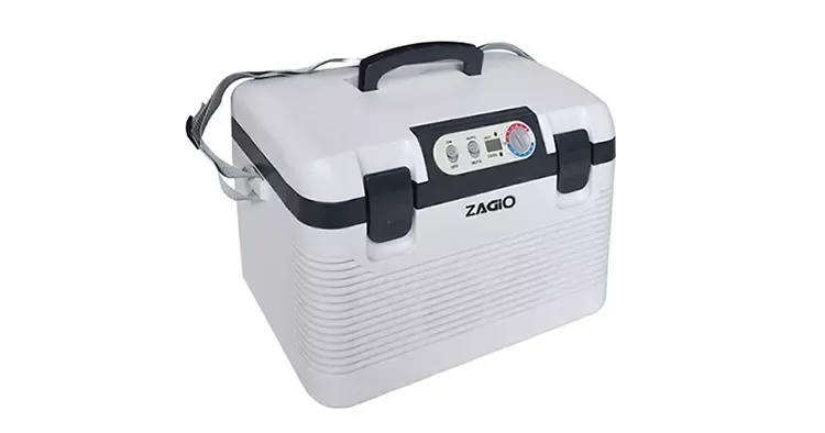ตู้เย็นพกพา Zagio มาพร้อมหน้าจอ LCD แสดงอุณหภูมิภายใน 