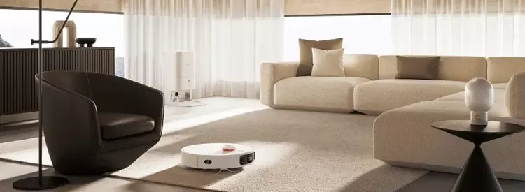 Xiaomi Robot Vacuum X10+ วางอยู่บนพื้นบ้าน Xiaomi Robot Vacuum X10+ วางอยู่บนพื้นบ้าน