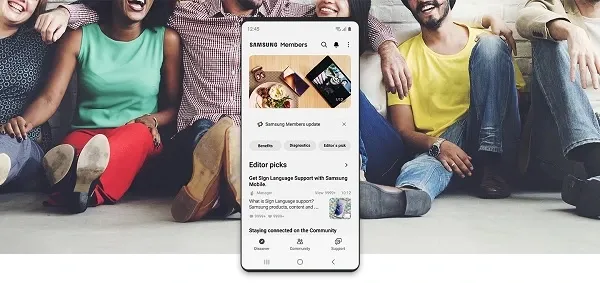 แอปพลิเคชัน Samsung Members