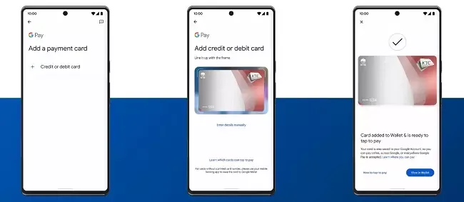 ขั้นตอนเพิ่มบัตรเครดิต KTC ใน Google Wallet