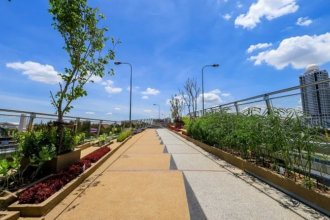 บรรยากาศสวนลอยฟ้าเจ้าพระยา บรรยากาศสวนลอยฟ้าเจ้าพระยา