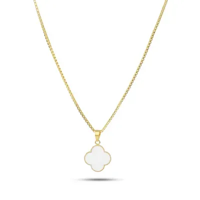 สร้อยคอทองคำจี้โคลเวอร์