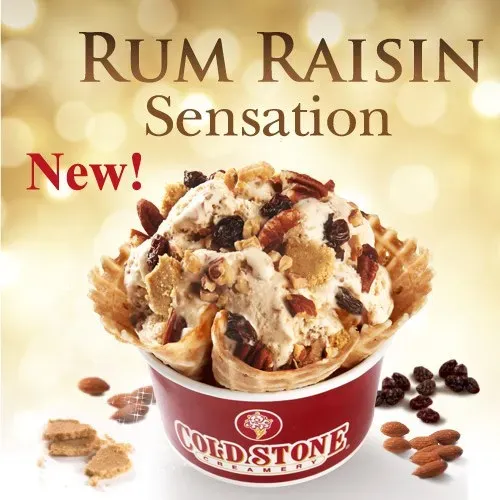 Cold Stone Rum Raisin Sensation Cold Stone Rum Raisin Sensation