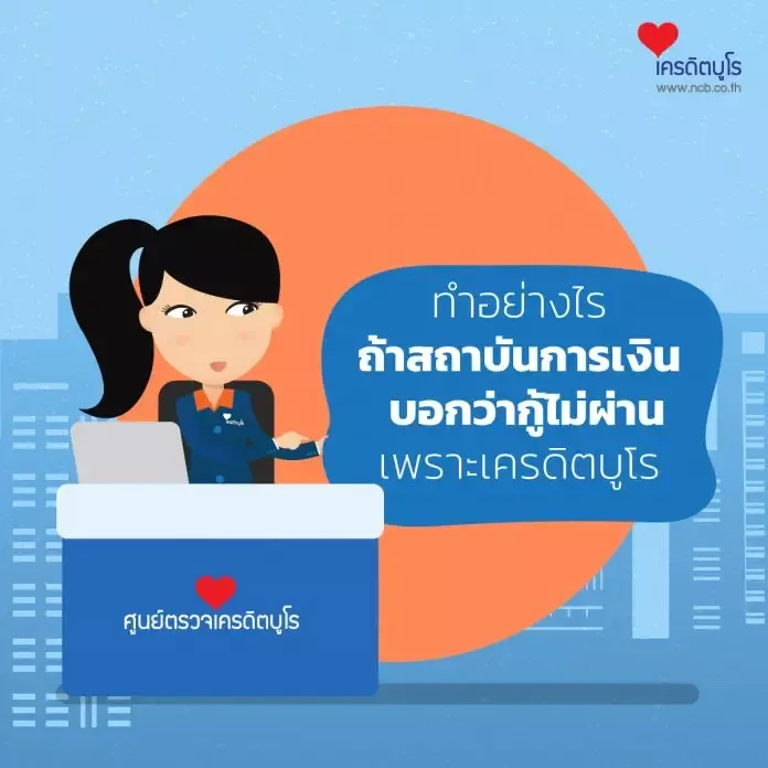 ทำอย่างไร ถ้าสถาบันการเงินบอกว่ากู้ไม่ผ่านเพราะเครดิตบูโร ทำอย่างไร ถ้าสถาบันการเงินบอกว่ากู้ไม่ผ่านเพราะเครดิตบูโร