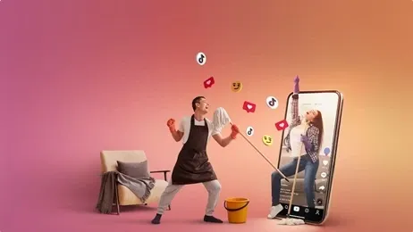 ทำความสะอาด ร้องเพลงในโซเชียล