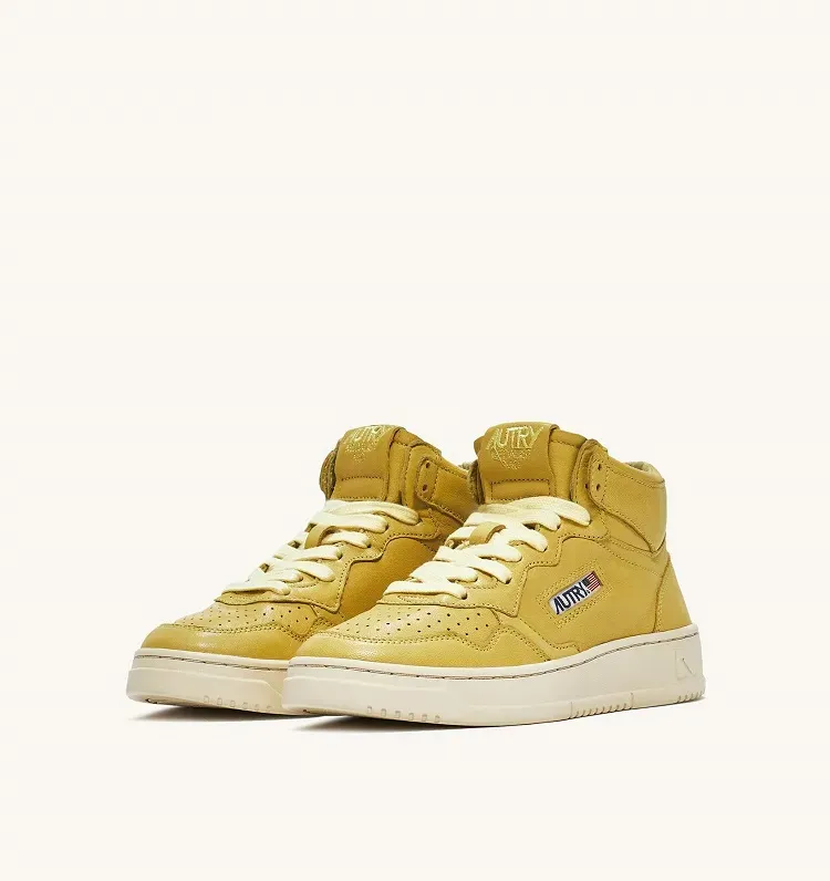 AUTRY SNEAKERS MEDALIST MID SNEAKERS IN SOFT GOATSKIN