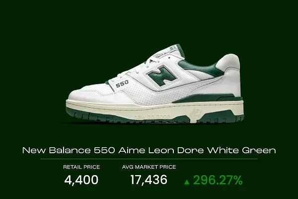 รองเท้า New Balance 550 Aime Leon Dore White Green