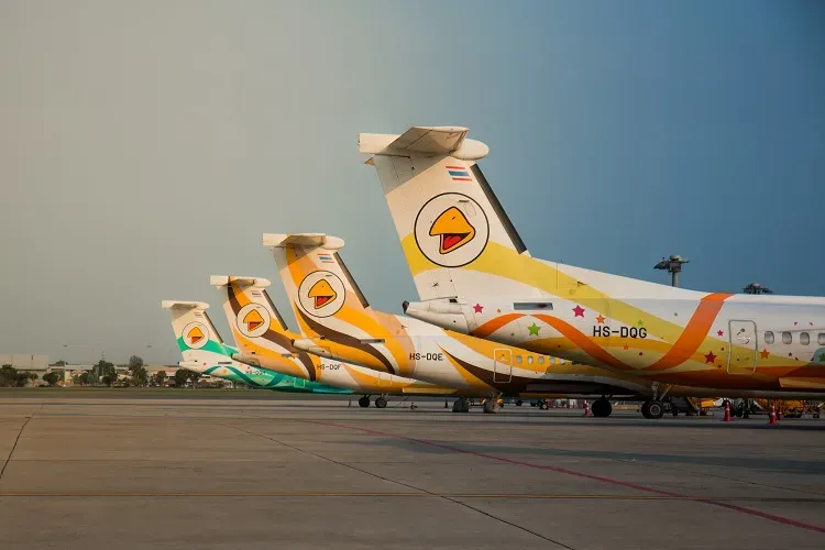 เครื่องบินของสายการบินนกแอร์