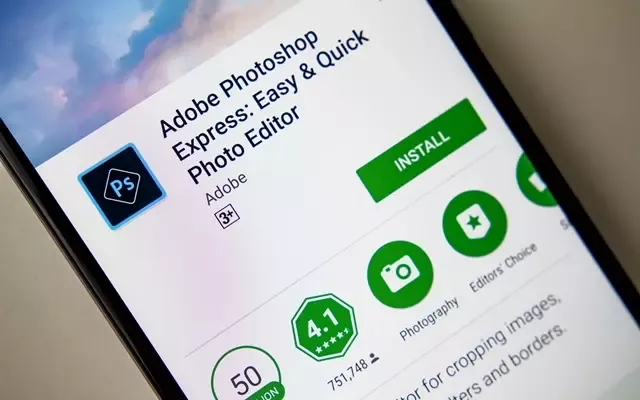 แอปพลิเคชัน Photoshop Express แอปพลิเคชัน Photoshop Express