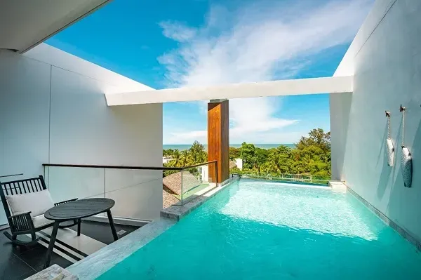 บรรยากาศห้องพักแบบมีสระว่ายน้ำส่วนตัว ที่ Veranda Resort & Villas Hua Hin Cha Am