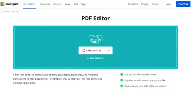 เว็บไซต์แก้ไขไฟล์ PDF 