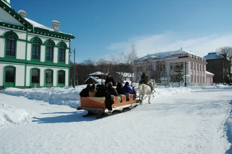 หมู่บ้านประวัติศาสตร์ฮอกไกโด หน้าหนาว หมู่บ้านประวัติศาสตร์ฮอกไกโด หน้าหนาว