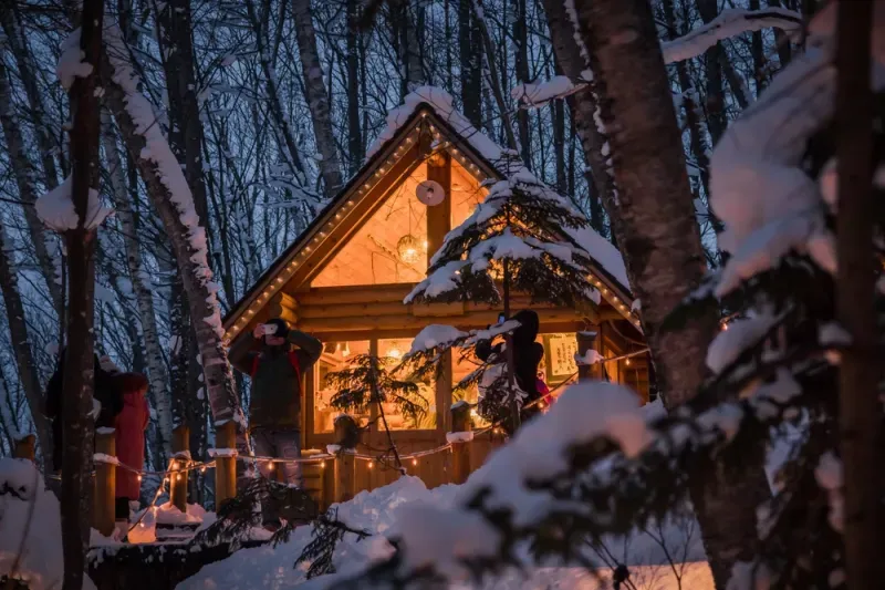 กระท่อมไม้เล็กๆ ของ Ningle Terrace