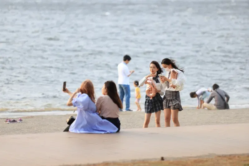 สวนริมทะเลโอไดบะ (Odaiba Seaside Park) สวนริมทะเลโอไดบะ (Odaiba Seaside Park)