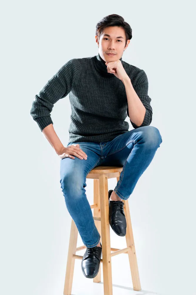 เสื้อสเวตเตอร์ไหมพรม ผู้ชาย