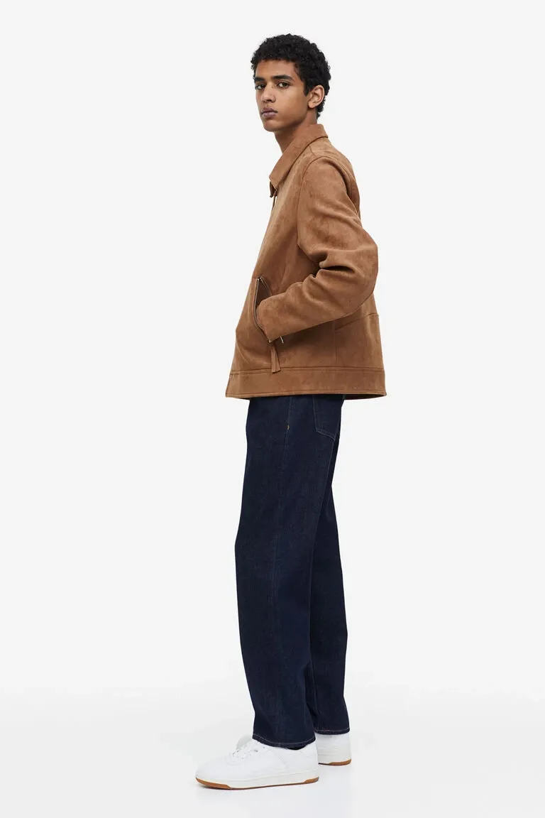 แจ็คเก็ตหนังผู้ชาย h&m