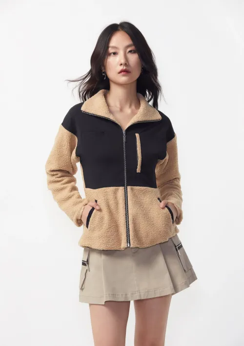 เสื้อกันหนาวผู้หญิง ผ้าฟลีซ