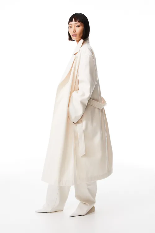 เสื้อกันหนาวผู้หญิง โค้ทยาว สไตล์เกาหลี