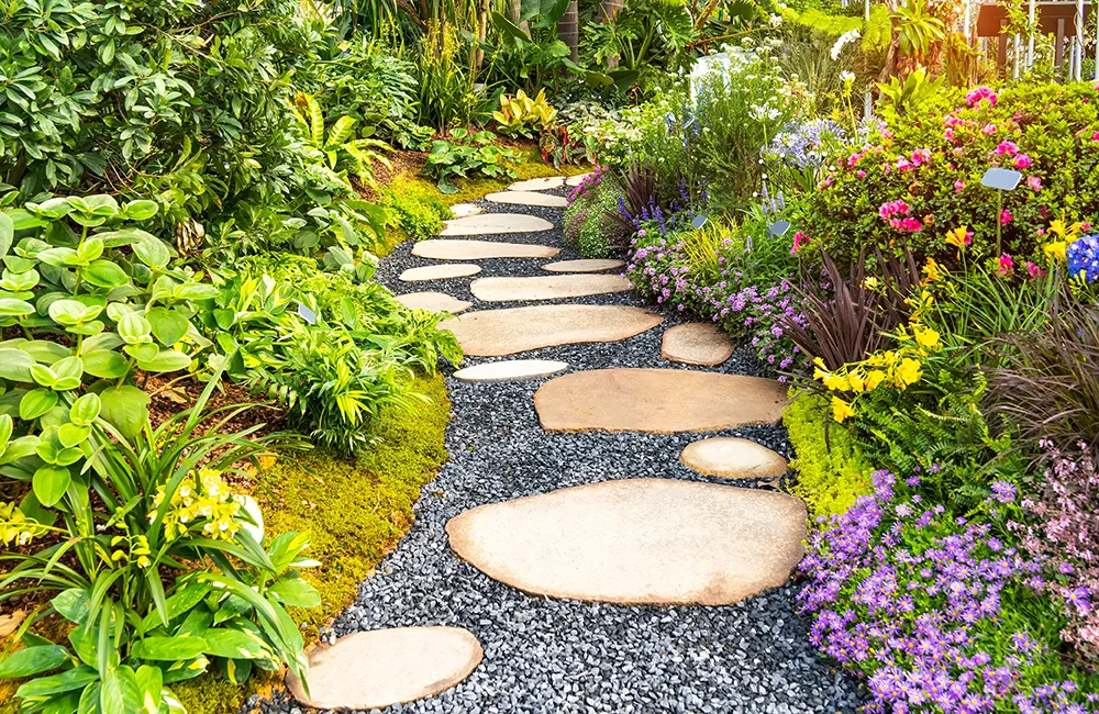 5. ทำทางเดินในสวนแบบง่ายๆ