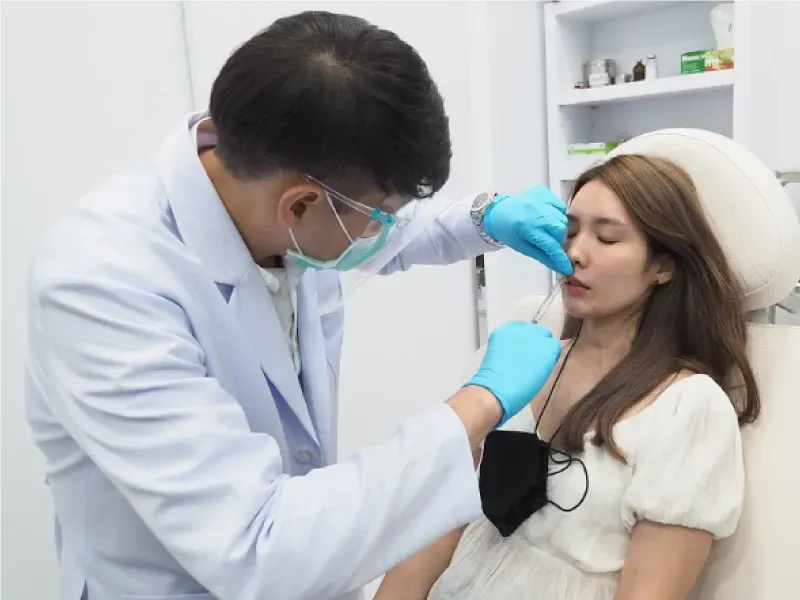 เทคนิคฉีดปากกระจับ 