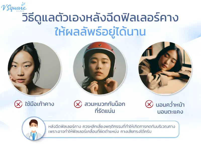 ข้อห้ามหลังฉีดฟิลเลอร์คาง ข้อห้ามหลังฉีดฟิลเลอร์คาง
