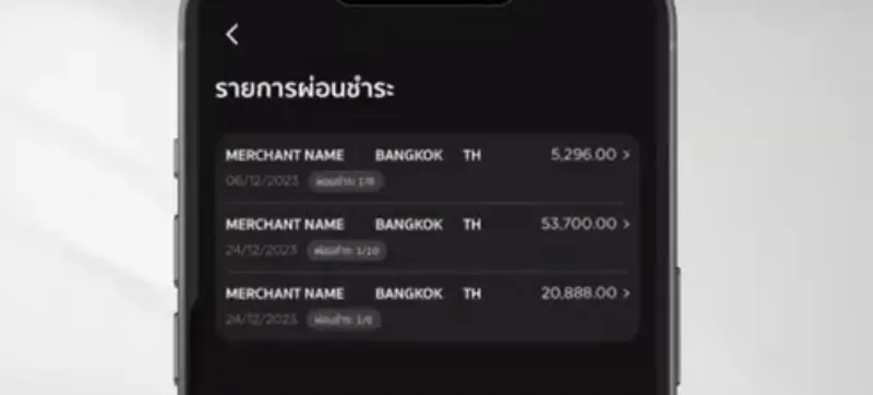 บัตรเครดิตผ่อนของ