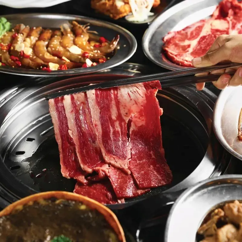 ปิ้งย่างใกล้รถไฟฟ้า BTS ร้าน Hongdae Buffet