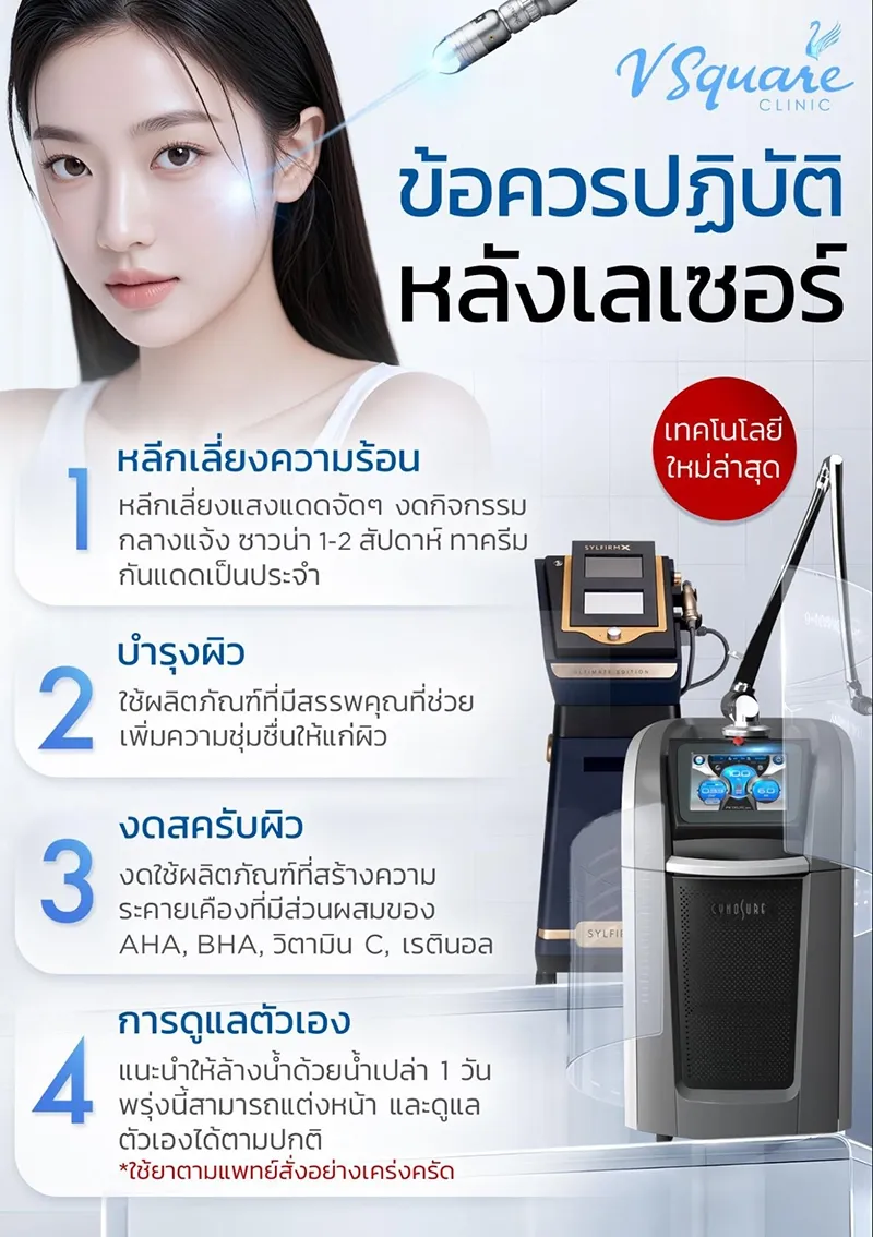 วิธีดูแลตัวเองหลังทำ Pico Laser