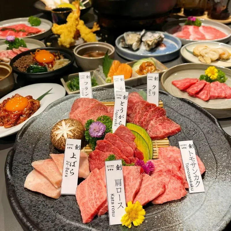 ปิ้งย่างใกล้รถไฟฟ้า MRT ร้าน Wagyu Yakiniku Ken 