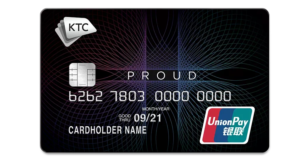 รูปภาพหน้าบัตรกดเงินสด KTC Proud