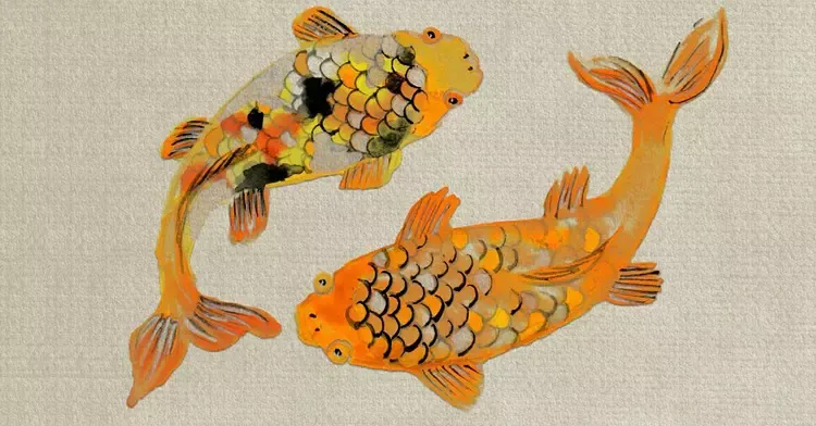 ภาพปลาคาร์ฟคู่ เสริมฮวงจุ้ยเรื่องการเงิน ภาพปลาคาร์ฟคู่ เสริมฮวงจุ้ยเรื่องการเงิน