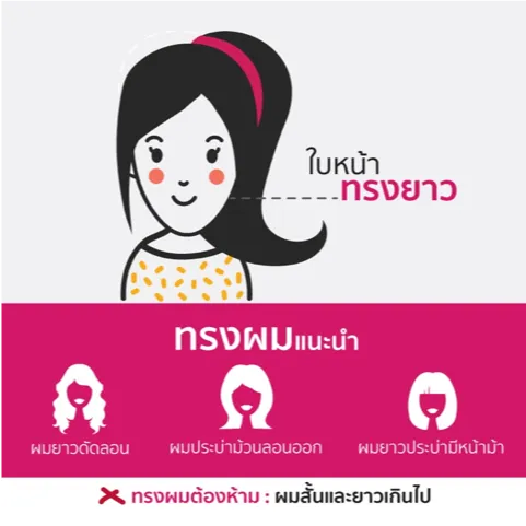 ทรงผมใบหน้าทรงยาว
