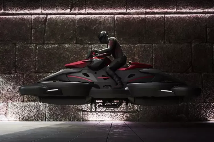 XTurismo ยานยนต์ที่รูปทรงคล้ายมอเตอร์ไซค์ แต่บินบนอากาศ XTurismo ยานยนต์ที่รูปทรงคล้ายมอเตอร์ไซค์ แต่บินบนอากาศ