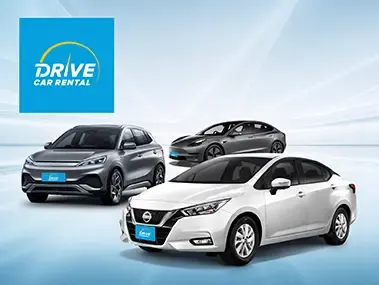 โปรโมชั่นจองรถเช่า เริ่มต้นวันละ 950 บาท ที่ Drive Car Rental