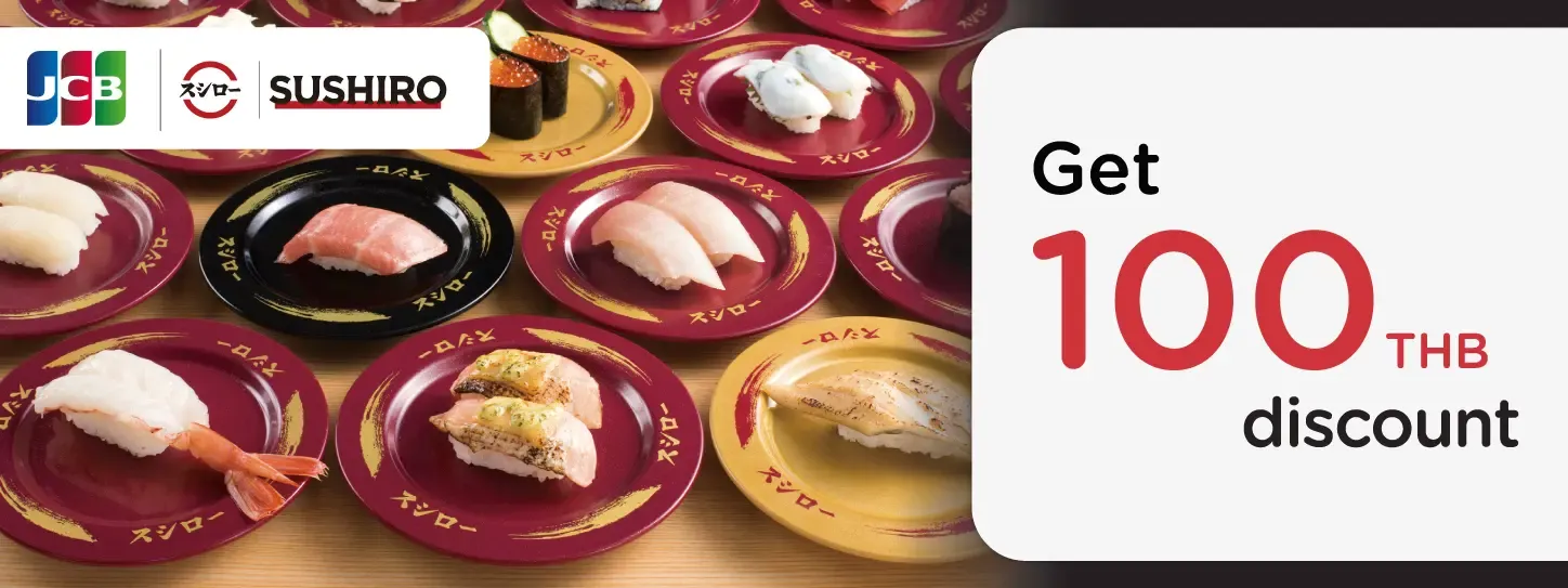 Special privilege for KTC JCB cardmembers at Sushiro Special privilege for KTC JCB cardmembers at Sushiro